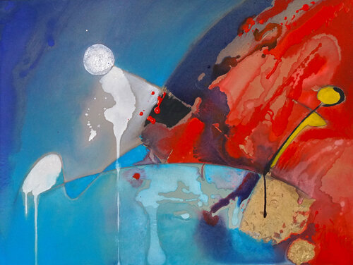 Eruzione di Carlo Olper, Pittura in vendita su Singulart