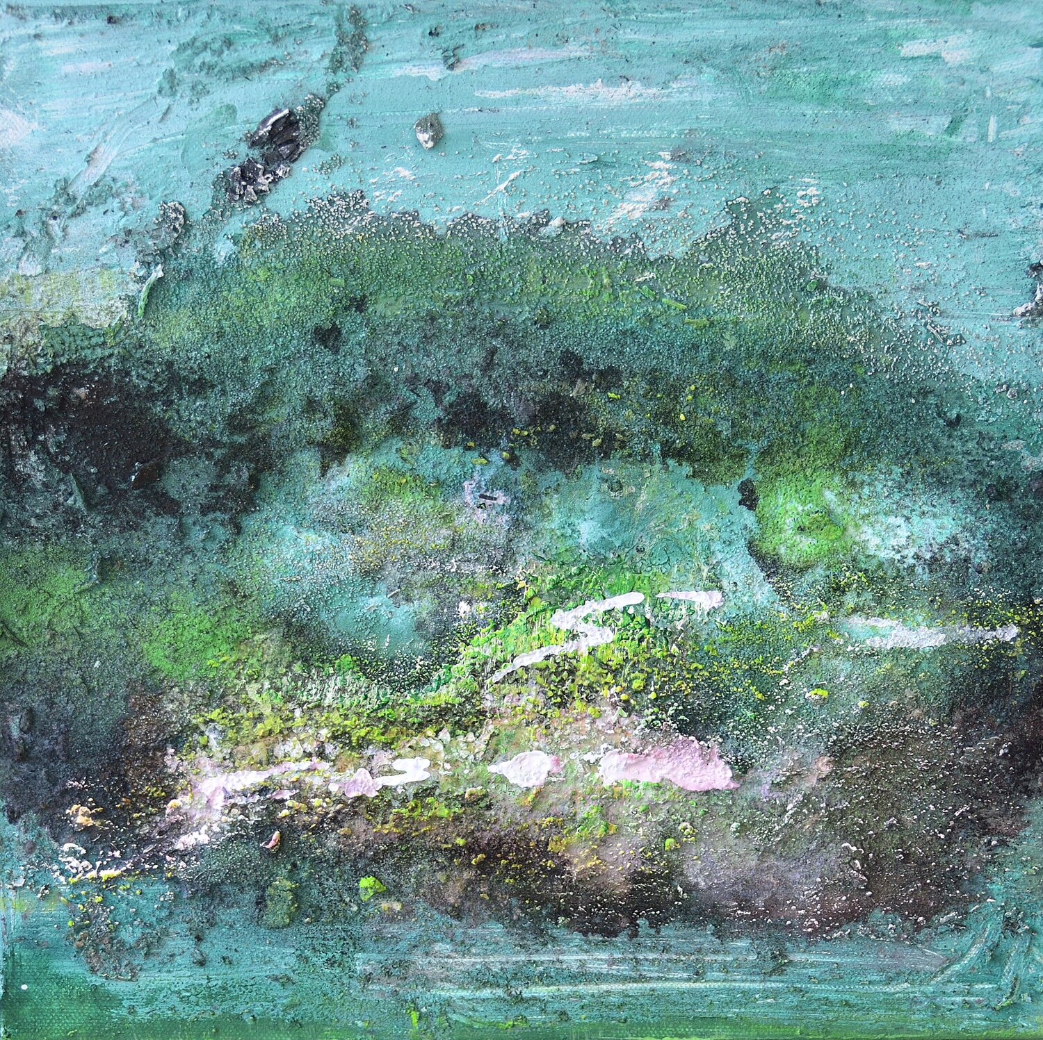 Island by Christine Claudia er (2021) Painting Acrylic, Wax on