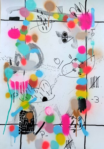 Camino hacia el Norte di Eusebio López, Opera su carta in vendita su Singulart