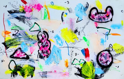 Free jazz by Eusebio López, Work on Paper for Sale on Singulart