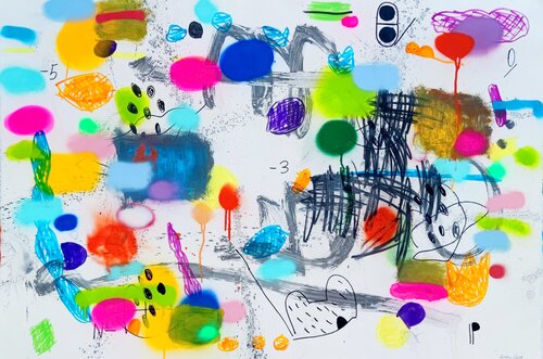 Mirando el cielo by Eusebio López, Work on Paper for Sale on Singulart