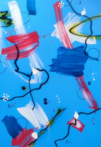 Blue van Eusebio López, Schilderij te koop op Singulart