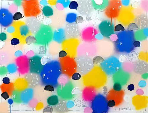 Paisaje azul y verde de Eusebio López, Pintura a la venta en Singulart