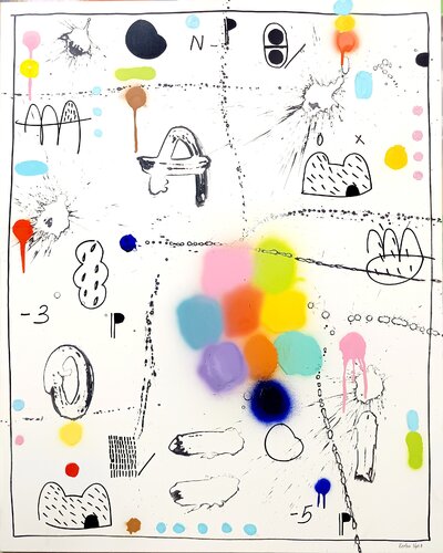 La luna y el perro de Eusebio López, Pintura a la venta en Singulart