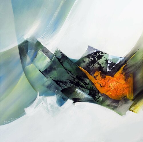 "Composition 767"  ( Abstraction lyrique ) Alain Brunet "Tenurb-Géneau"