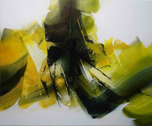 "Composition 457"  ( Abstraction lyrique ) Alain Brunet "Tenurb-Géneau"