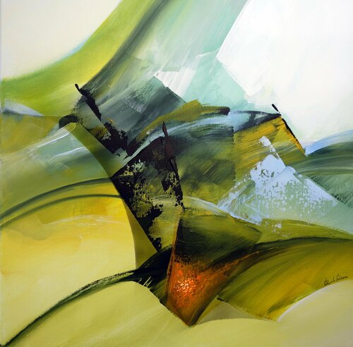 "Composition 770"  ( Abstraction lyrique ) Alain Brunet "Tenurb-Géneau"