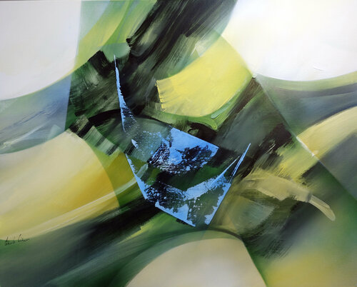 "Composition 773"  ( Abstraction lyrique ) by Alain Brunet "Tenurb-Géneau", Painting for Sale on Singulart