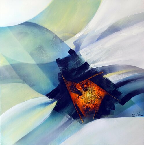 "Composition 775"  abstrait gestuel-( Abstraction lyrique ) di Alain Brunet "Tenurb-Géneau", Pittura in vendita su Singulart