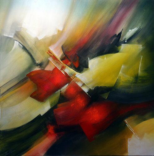 "Composition 501"  ( Abstraction lyrique ) by Alain Brunet "Tenurb-Géneau", Painting for Sale on Singulart
