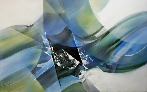 "Composition 783"    ( Abstraction gestuelle ) von Alain Brunet "Tenurb-Géneau", Malerei kaufen auf Singulart