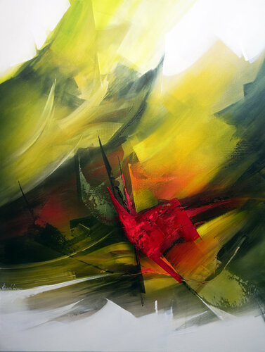 "Composition 527"   ( Abstraction lyrique ) by Alain Brunet "Tenurb-Géneau", Painting for Sale on Singulart
