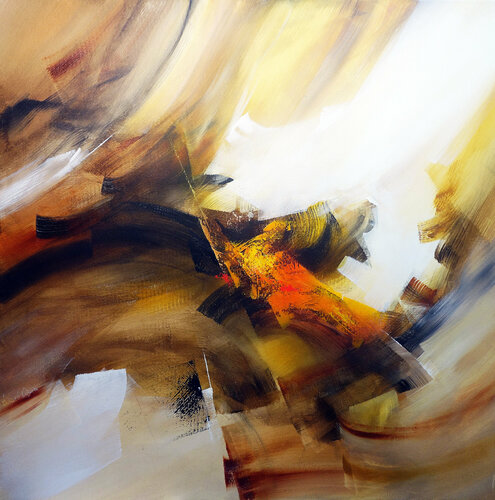 "Composition 539"   ( Abstraction lyrique ) Alain Brunet "Tenurb-Géneau"