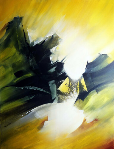 "Composition 522"   ( Abstraction lyrique ) von Alain Brunet "Tenurb-Géneau", Malerei kaufen auf Singulart