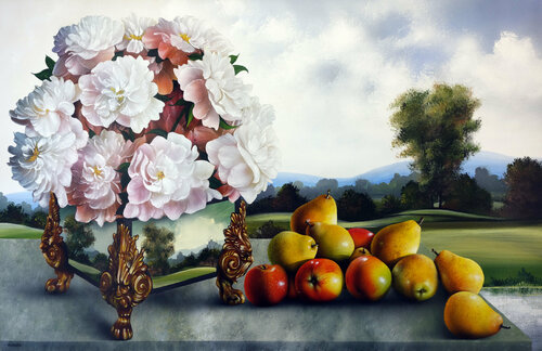 "Opulente nature" di Alain Brunet "Tenurb-Géneau", Pittura in vendita su Singulart