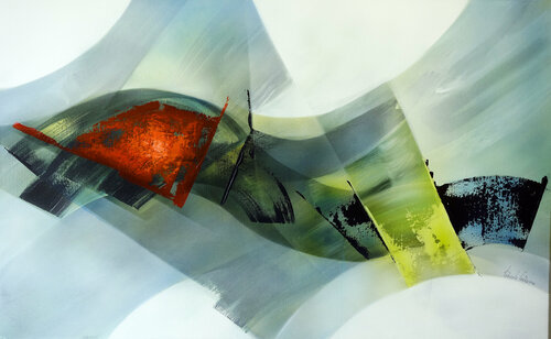 "Composition 794"  ( Abstraction lyrique ) Alain Brunet "Tenurb-Géneau"