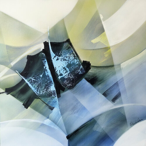"Composition 795"  ( Abstraction lyrique ) Alain Brunet "Tenurb-Géneau"