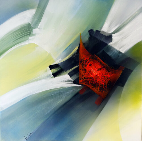 "Composition 798"  ( Abstraction lyrique ) Alain Brunet "Tenurb-Géneau"