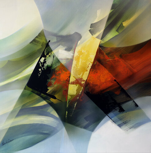 "Composition 800"  ( Abstraction lyrique ) by Alain Brunet "Tenurb-Géneau", Painting for Sale on Singulart
