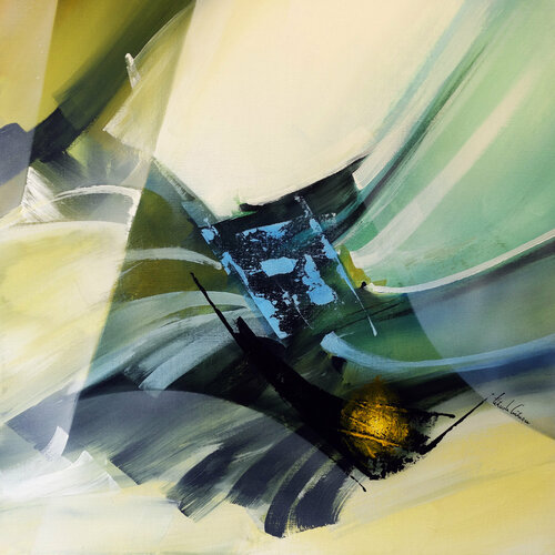 "Composition 819"( Abstraction lyrique ) Alain Brunet "Tenurb-Géneau"