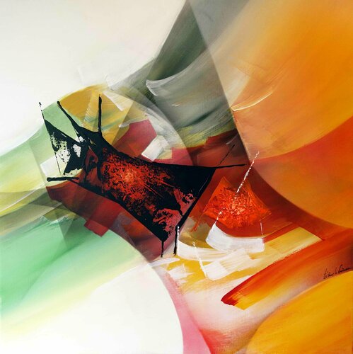 "Composition 821"  ( Abstraction lyrique ) Alain Brunet "Tenurb-Géneau"