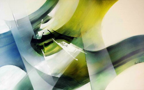 "Composition 822"   ( Abstraction lyrique ) Alain Brunet "Tenurb-Géneau"