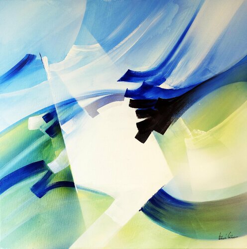 "Composition 826"  ( Abstraction lyrique ) von Alain Brunet "Tenurb-Géneau", Malerei kaufen auf Singulart