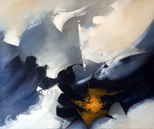 "Composition 402"   ( Abstraction lyrique ) von Alain Brunet "Tenurb-Géneau", Malerei kaufen auf Singulart