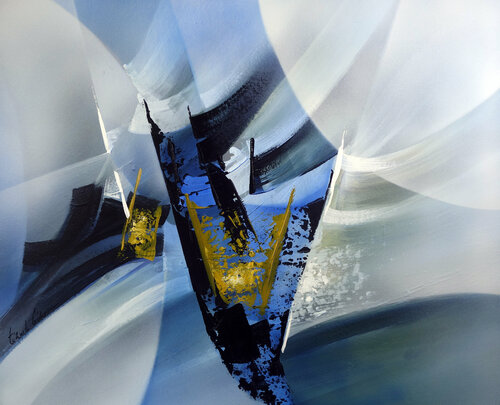 "Composition 832"   ( Abstraction lyrique ) Alain Brunet "Tenurb-Géneau"