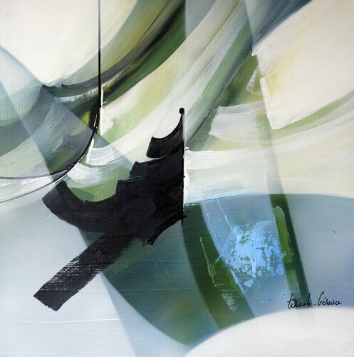 "Composition 834"  ( Abstraction lyrique ) Alain Brunet "Tenurb-Géneau"