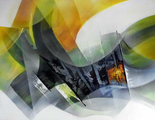 "COMPOSITION 849"  (Abstraction lyrique ) von Alain Brunet "Tenurb-Géneau", Malerei kaufen auf Singulart