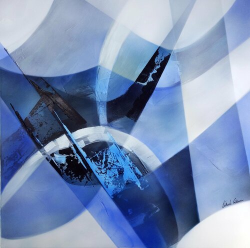 "COMPOSITION 686"   ( Abstraction lyrique ) by Alain Brunet "Tenurb-Géneau", Painting for Sale on Singulart