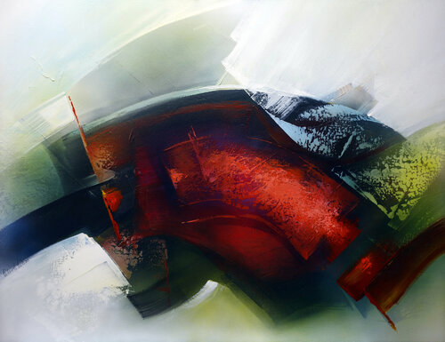 "COMPOSITION 659"    (Abstraction lyrique ) by Alain Brunet "Tenurb-Géneau", Painting for Sale on Singulart