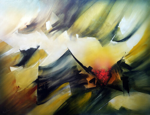 "COMPOSITION 505"   ( Paysagisme abstrait ) Alain Brunet "Tenurb-Géneau"