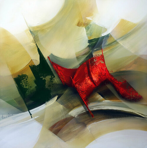 "COMPOSITION 730"  ( Abstraction lyrique ) di Alain Brunet "Tenurb-Géneau", Pittura in vendita su Singulart