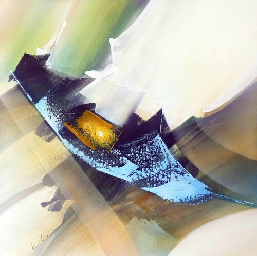 "COMPOSITION 731"  ( Abstraction lyrique ) by Alain Brunet "Tenurb-Géneau", Painting for Sale on Singulart