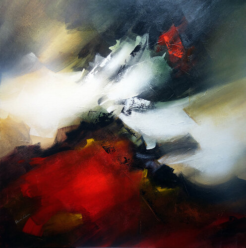 "COMPOSITION 495"   ( Abstraction lyrique ) by Alain Brunet "Tenurb-Géneau", Painting for Sale on Singulart