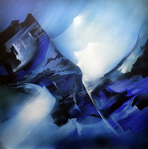 "COMPOSITION 543"  (Abstraction lyrique ) by Alain Brunet "Tenurb-Géneau", Painting for Sale on Singulart