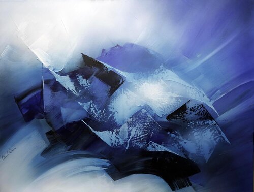 "COMPOSITION 652"   "ABSTRACTION LYRIQUE" Alain Brunet "Tenurb-Géneau"