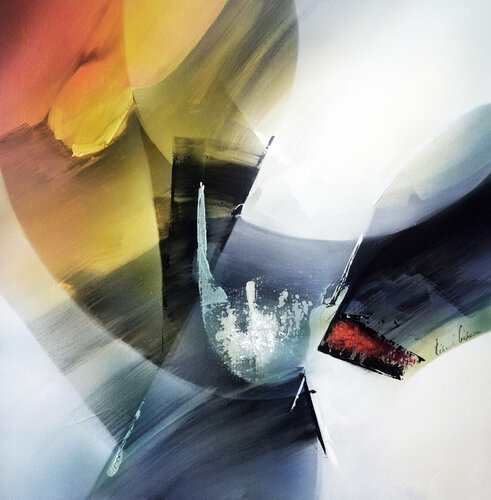 "Composition 723"( Abstraction lyrique ) von Alain Brunet "Tenurb-Géneau", Malerei kaufen auf Singulart