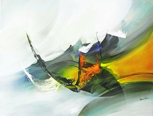 "Composition 716"  ( Abstraction lyrique ) Alain Brunet "Tenurb-Géneau"