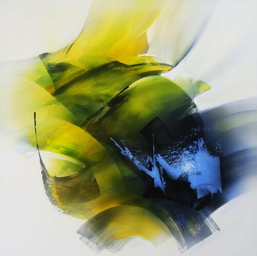 "Composition 682"   ( Abstraction lyrique ) Alain Brunet "Tenurb-Géneau"