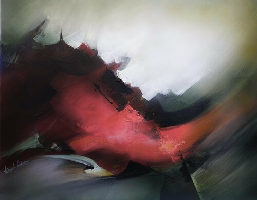 "Composition 629"  ( Abstraction lyrique ) di Alain Brunet "Tenurb-Géneau", Pittura in vendita su Singulart