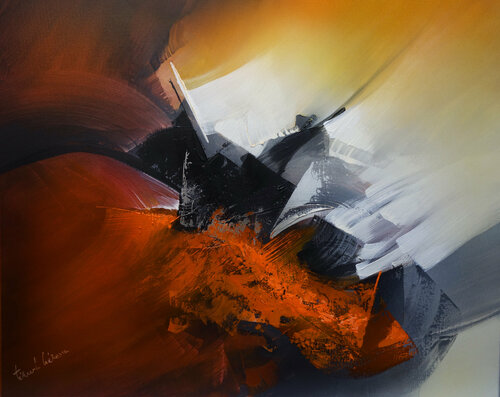 "Composition 638"  ( Abstraction lyrique ) Alain Brunet "Tenurb-Géneau"
