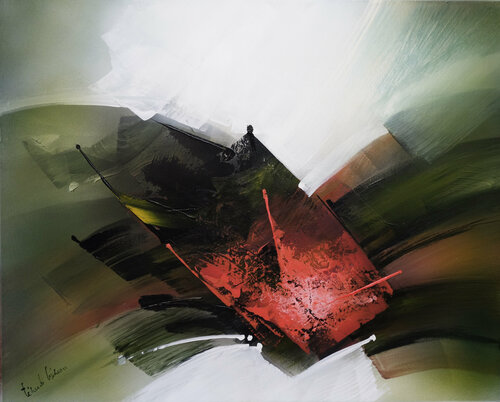 "Composition 650"   ( Abstraction lyrique ) Alain Brunet "Tenurb-Géneau"