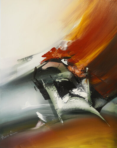 "Composition 670"   ( Abstraction lyrique ) di Alain Brunet "Tenurb-Géneau", Pittura in vendita su Singulart