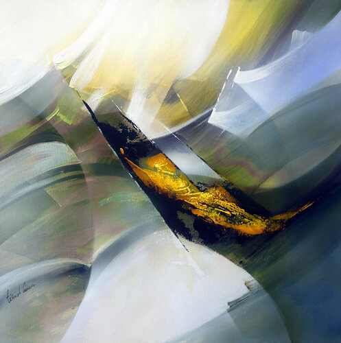 "Composition 736"  ( Abstraction lyrique ) von Alain Brunet "Tenurb-Géneau", Malerei kaufen auf Singulart