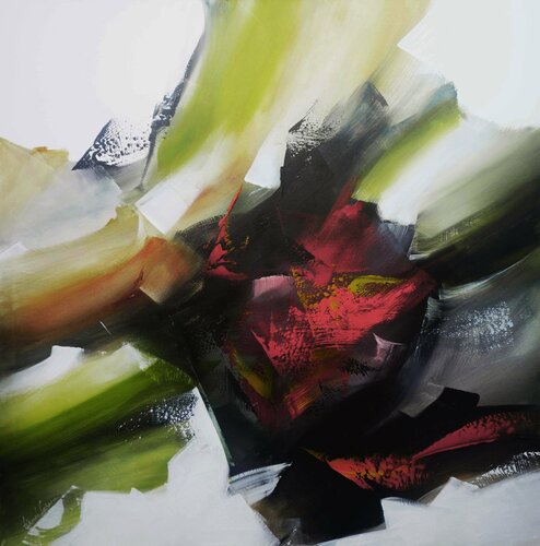 "Composition 534"  ( Abstraction lyrique ) Alain Brunet "Tenurb-Géneau"