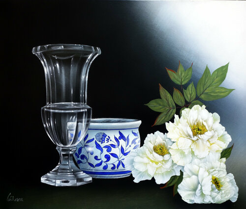 "Chinoises à Baccarat" von Alain Brunet "Tenurb-Géneau", Malerei kaufen auf Singulart