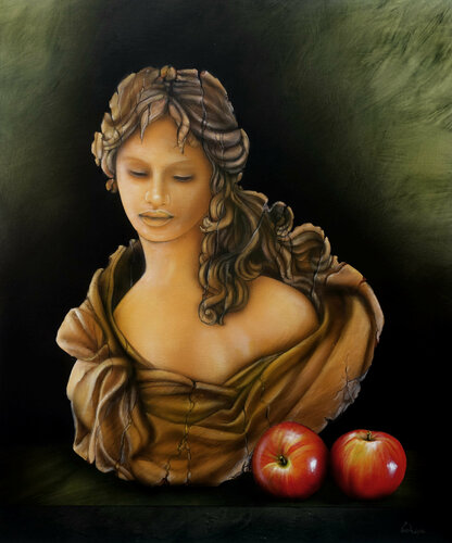 "Evapple" van Alain Brunet "Tenurb-Géneau", Schilderij te koop op Singulart